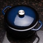Cast Iron Enamel Dutch Oven 5 Quart Midnight Indigo
